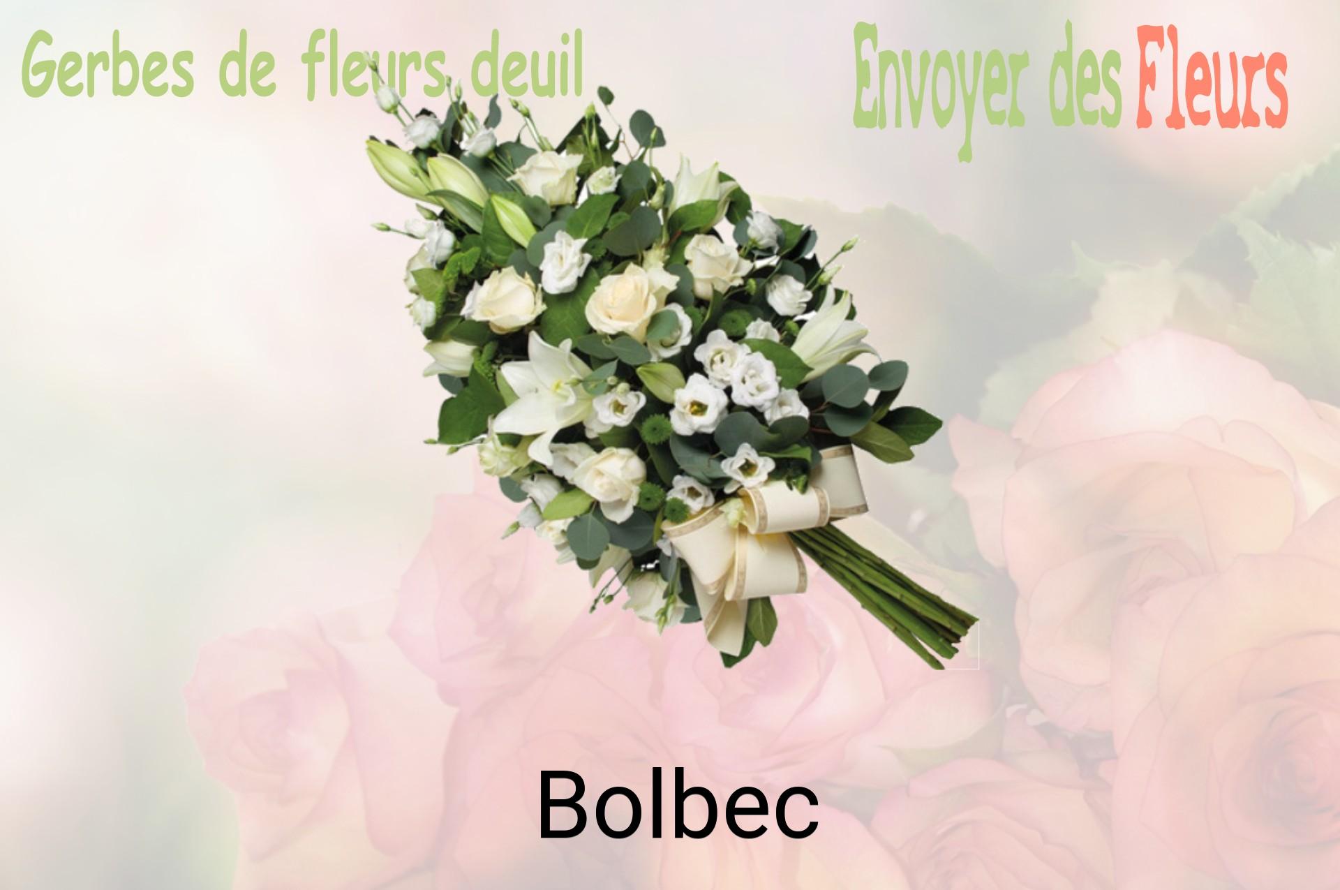 Gerbe de fleurs de deuil livrée à Bolbec